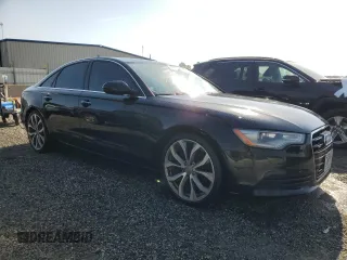 2015 Audi A6 Premium Plus with VIN WAUGFAFC2FN020408, listed as a Copart auction lot 53691615 with 119,878 mi miles and Salvage title. Bid and sale history available at DreamBid. Image 4.
