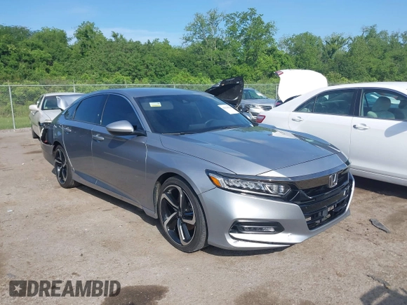 2019 Honda Accord Sport with VIN 1HGCV1F34KA089432, listed as a IAAI auction lot 42134526 with 62,398 mi miles and . Bid and sale history available at DreamBid. Image 1.