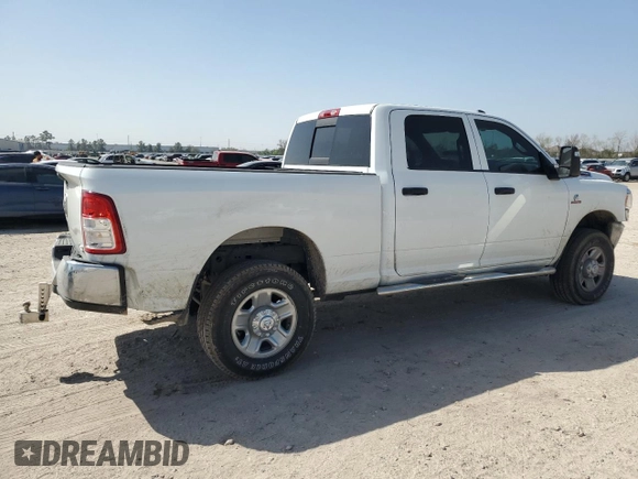 2024 Ram 2500 Tradesman with VIN 3C6UR5CL0RG317948, listed as a Copart auction lot 49106985 with 7,860 mi miles and Salvage Title. Bid and sale history available at carsss.com. Image 3.