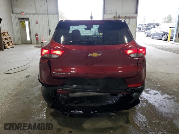 2024 Chevrolet TrailBlazer LS with VIN KL79MNSL6RB051615, listed as a Copart auction lot 50523835 with 20,108 mi miles and Salvage Title. Bid and sale history available at DreamBid. Image 6.