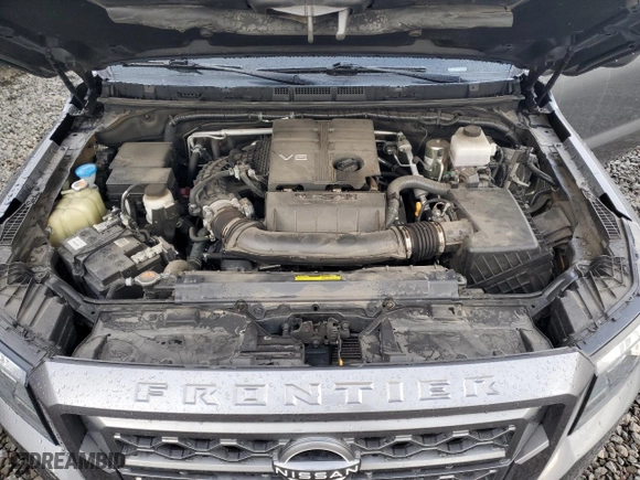 2023 Nissan Frontier SV with VIN 1N6ED1FK4PN631238, listed as a Copart auction lot 43640525 with 26,974 mi miles and Salvage Title. Bid and sale history available at carsss.com. Image 11.