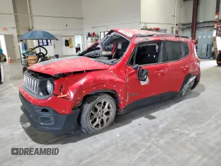 2018 Jeep Renegade Latitude z VIN ZACCJABB8JPG93233, wystawiony jako Copart lot #58553795 z przebiegiem Nie podano mil oraz Nie do naprawy • Non repairable. Historia ofert i sprzedaży dostępna na DreamBid. Obrazek 1.