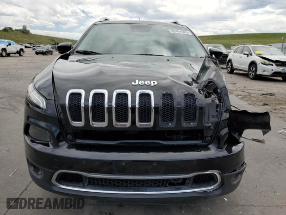 2014 Jeep Cherokee Limited with VIN 1C4PJLDS0EW148212, listed as a Copart auction lot 60464965 with 82,015 mi miles and Salvage title. Bid and sale history available at DreamBid. Image 5.