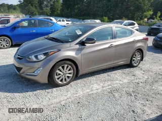 2015 Hyundai Elantra SE with VIN 5NPDH4AE2FH592573, listed as a Copart auction lot 59092025 with 62,870 mi miles and Salvage title. Bid and sale history available at DreamBid. Image 1.