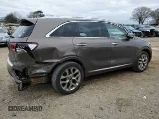 2019 Kia Sorento SX z VIN 5XYPK4A51KG591866, wystawiony jako Copart lot #47398695 z przebiegiem 119 126 mil mil oraz Szkoda całkowita • Salvage title. Historia ofert i sprzedaży dostępna na DreamBid. Obrazek 3.
