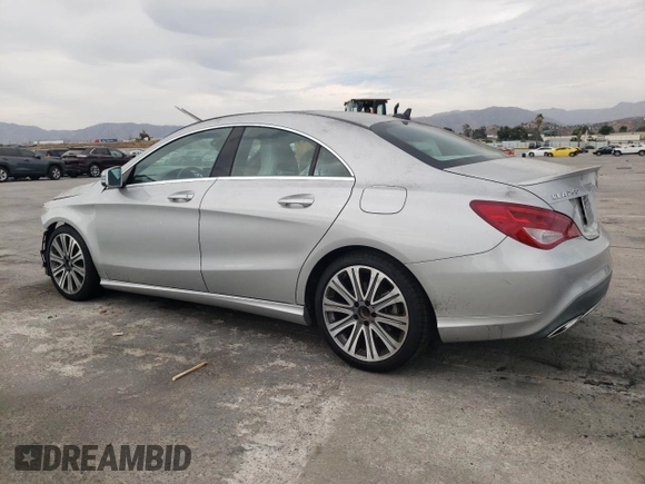 2018 Mercedes-Benz CLA with VIN WDDSJ4EB2JN616638, listed as a Copart auction lot 62434223 with 63,159 mi miles. Bid and sale history available at carsss.com. Image 2.