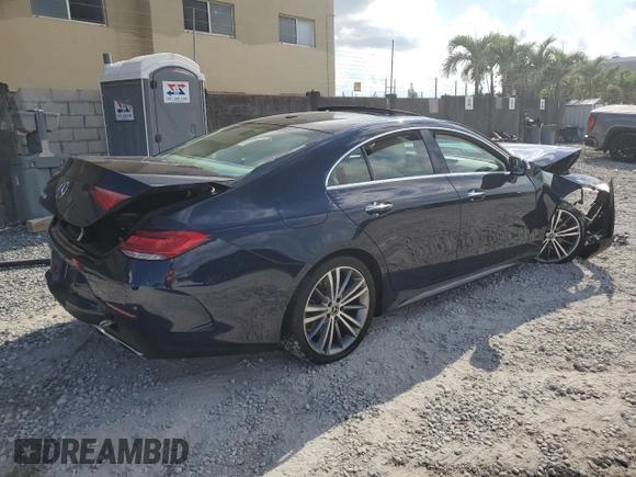 2019 Mercedes-Benz CLS 450 z VIN WDD2J5JB2KA028520, wystawiony jako Copart lot #50784465 z przebiegiem 85 161 mil mil oraz Nie do naprawy • Non repairable. Historia ofert i sprzedaży dostępna na DreamBid. Obrazek 3.
