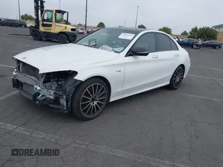 2018 Mercedes-Benz C 43 AMG with VIN 55SWF6EB5JU254522, listed as a IAAI auction lot 41669141 with 38,724 mi miles and . Bid and sale history available at carsss.com. Image 2.