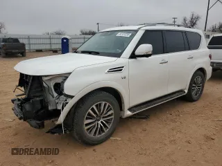 2022 Nissan Armada SL with VIN JN8AY2BD9N9678343, listed as a Copart auction lot 44131235 with 50,207 mi miles and Salvage Title. Bid and sale history available at carsss.com. Image 1.