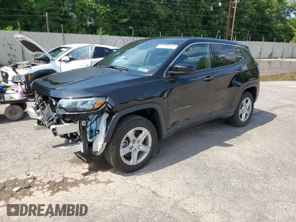 2023 Jeep Compass Sport с VIN 3C4NJDAN8PT511036, выставлен на аукционе Copart как лот 61791925 с пробегом 11 931 миль миль и Списание • Salvage title. История ставок и продаж доступна на DreamBid. Изображение 1.