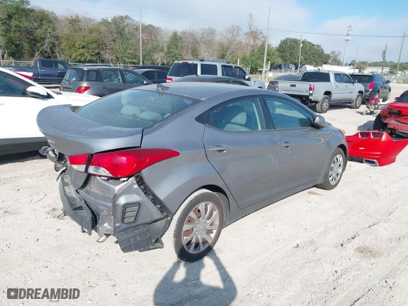 2012 Hyundai Elantra GLS with VIN KMHDH4AE7CU255345, listed as a IAAI auction lot 41520440 with 119,130 mi miles. Bid and sale history available at carsss.com. Image 4.