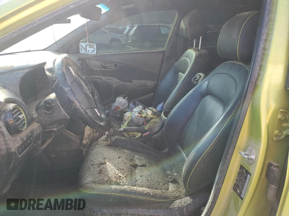2019 Hyundai Kona Ultimate with VIN KM8K5CA56KU237041, listed as a Copart auction lot 45954795 with 0 mi miles and Salvage Title. Bid and sale history available at carsss.com. Image 7.