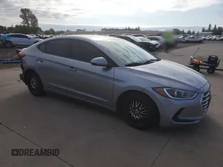 2017 Hyundai Elantra SE with VIN 5NPD74LF1HH079052, listed as a Copart auction lot 58267955 with Not provided miles and Salvage title. Bid and sale history available at DreamBid. Image 4.