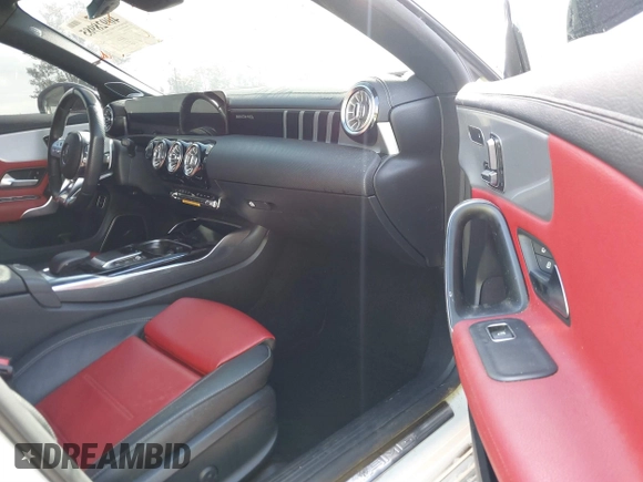 2021 Mercedes-Benz CLA 45 AMG with VIN W1K5J5DB4MN206125, listed as a IAAI auction lot 40928985 with 34,410 mi miles and . Bid and sale history available at DreamBid. Image 5.