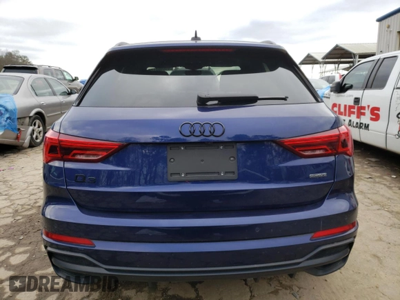 2021 Audi Q3 S line Premium Plus with VIN WA1EECF37M1113609, listed as a Copart auction lot 69698812 with 14,380 mi miles. Bid and sale history available at carsss.com. Image 6.