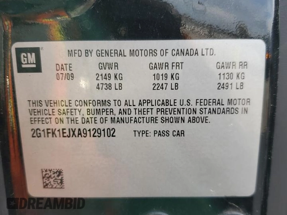 2010 Chevrolet Camaro 2SS z VIN 2G1FK1EJXA9129102, wystawiony jako Copart lot #50597105 z przebiegiem 121 724 mil mil oraz Tytuł czysty. Historia ofert i sprzedaży dostępna na DreamBid. Obrazek 12.