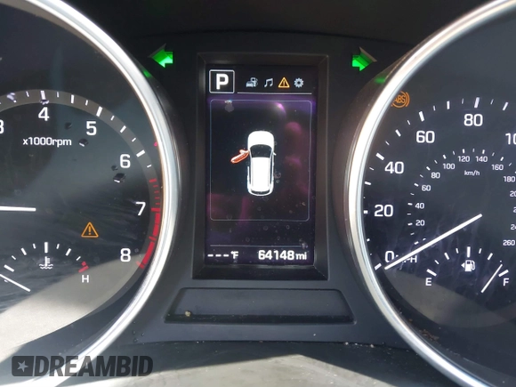 2018 Hyundai Santa Fe Sport 2.4L with VIN 5XYZU3LB5JG571084, listed as a IAAI auction lot 41764986 with 64,148 mi miles. Bid and sale history available at carsss.com. Image 16.