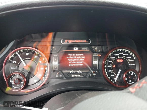 2022 Ram 1500 Rebel z VIN 1C6SRFLT4NN269031, wystawiony jako Copart lot #42962065 z przebiegiem 37 925 mil mil oraz Czysty tytuł • Clean title. Historia ofert i sprzedaży dostępna na DreamBid. Obrazek 9.