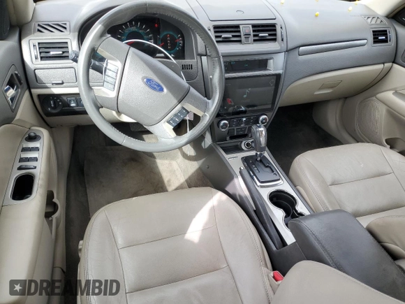 2010 Ford Fusion SEL with VIN 3FAHP0JG2AR238479, listed as a Copart auction lot 49634325 with 122,940 mi miles and Salvage Title. Bid and sale history available at carsss.com. Image 8.