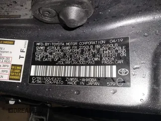 2019 Toyota Prius LE with VIN JTDL9RFUXK3007993, listed as a IAAI auction lot 41934751 with 101,150 mi miles and . Bid and sale history available at DreamBid. Image 9.