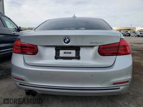 2017 BMW 3 Series 330i with VIN WBA8B9C56HK884452, listed as a Copart auction lot 52417725 with 33,007 mi miles and Salvage Title. Bid and sale history available at carsss.com. Image 6.