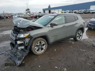2021 Jeep Compass Limited with VIN 3C4NJDCB0MT551058, listed as a Copart auction lot 47301095 with 47,256 mi miles and Salvage Title. Bid and sale history available at DreamBid. Image 1.