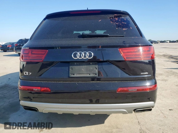 2018 Audi Q7 Premium Plus z VIN WA1LHAF7XJD017439, wystawiony jako Copart lot #58097495 z przebiegiem 59 712 mil mil oraz Szkoda całkowita • Salvage title. Historia ofert i sprzedaży dostępna na DreamBid. Obrazek 6.