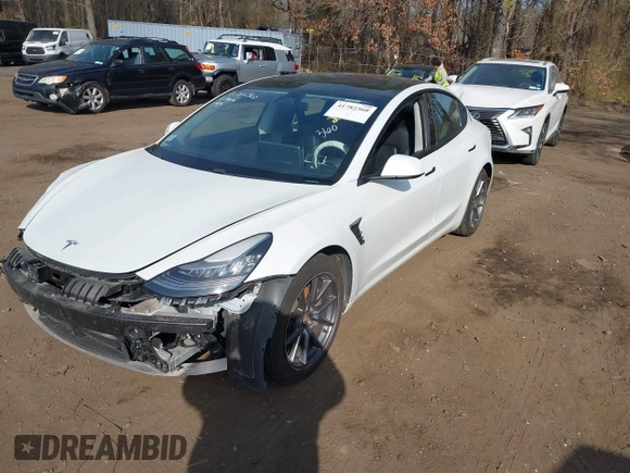 2021 Tesla Model 3 Long Range with VIN 5YJ3E1EB2MF858267, listed as a IAAI auction lot 41782360 with 79,671 mi miles and . Bid and sale history available at DreamBid. Image 20.