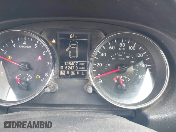2012 Nissan Rogue S with VIN JN8AS5MT2CW267825, listed as a IAAI auction lot 41822891 with 128,407 mi miles. Bid and sale history available at carsss.com. Image 7.