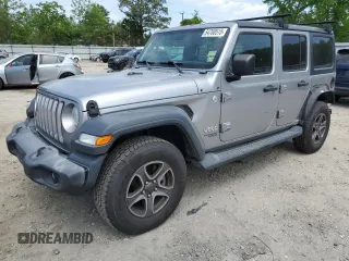 2018 Jeep Wrangler Unlimited Sport S z VIN 1C4HJXDG6JW111568, wystawiony jako Copart lot #54708515 z przebiegiem 137 630 mil mil oraz Szkody całkowita. Historia ofert i sprzedaży dostępna na DreamBid. Obrazek 1.