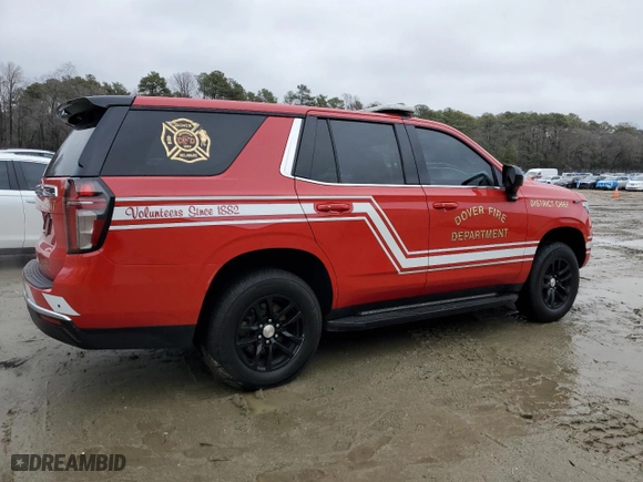 2022 Chevrolet Tahoe Commercial with VIN 1GNSKLED6NR304377, listed as a Copart auction lot 43706015 with 19,973 mi miles and Salvage Title. Bid and sale history available at carsss.com. Image 3.