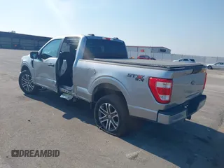 2022 Ford F-150 XL with VIN 1FTEX1EP3NFA65331, listed as a IAAI auction lot 42601392 with 21,187 mi miles and . Bid and sale history available at DreamBid. Image 3.