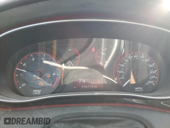 2015 Dodge Dart SXT with VIN 1C3CDFBB9FD380576, listed as a Copart auction lot 57576135 with 178,779 mi miles and Salvage title. Bid and sale history available at DreamBid. Image 9.