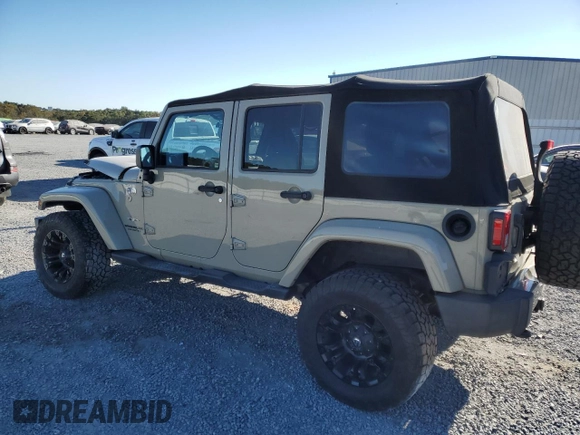 2017 Jeep Wrangler Unlimited Sahara with VIN 1C4BJWEG3HL755409, listed as a Copart auction lot 76268524 with 0 mi miles and Salvage Title. Bid and sale history available at carsss.com. Image 2.
