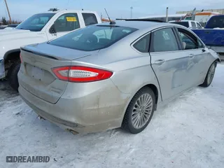 2014 Ford Fusion Titanium Hybrid with VIN 3FA6P0RU1ER291455, listed as a IAAI auction lot 41821152 with 108,408 mi miles. Bid and sale history available at carsss.com. Image 4.