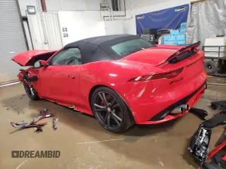 2022 Jaguar F-Type with VIN SAJD55FE3NCK77770, listed as a Copart auction lot 84887134 with Not Provided miles and Salvage Title. Bid and sale history available at DreamBid. Image 2.