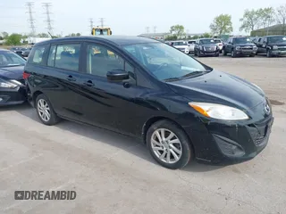 2012 Mazda 5 Sport with VIN JM1CW2BL3C0109930, listed as a IAAI auction lot 42197142 with 154,913 mi miles. Bid and sale history available at carsss.com. Image 1.