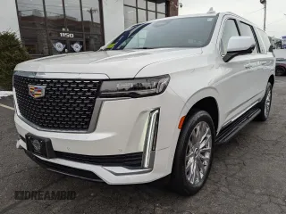2021 Cadillac Escalade ESV Premium Luxury z VIN 1GYS4KKL7MR424075, wystawiony jako Copart lot #44277245 z przebiegiem 43 637 mil mil oraz Czysty tytuł • Clean title. Historia ofert i sprzedaży dostępna na DreamBid. Obrazek 2.