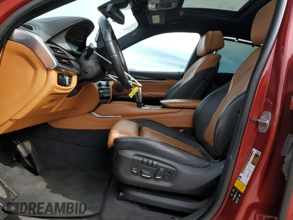 2017 BMW X6 xDrive50i with VIN 5UXKU6C53H0S99548, listed as a Copart auction lot 46370795 with 89,800 mi miles and Clean Title. Bid and sale history available at carsss.com. Image 7.