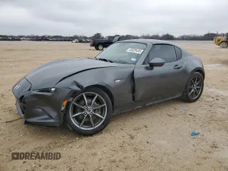 2018 Mazda MX-5 Miata RF Grand Touring with VIN JM1NDAM72J0202542, listed as a Copart auction lot 46529435 with 39,088 mi miles and Salvage Title. Bid and sale history available at carsss.com. Image 1.