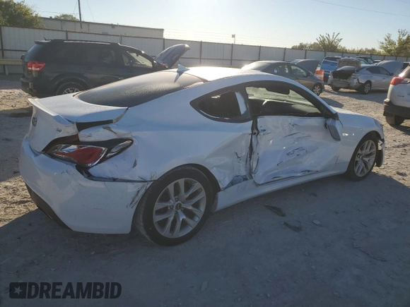 2015 Hyundai Genesis Coupe 3.8L Base with VIN KMHHT6KJXFU129332, listed as a Copart auction lot 80962994 with Not provided miles and Salvage title. Bid and sale history available at DreamBid. Image 3.