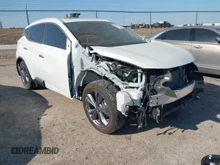 2024 Nissan Murano Platinum with VIN 5N1AZ2DS5RC108736, listed as a IAAI auction lot 42029826 with 18,026 mi miles and . Bid and sale history available at DreamBid. Image 1.