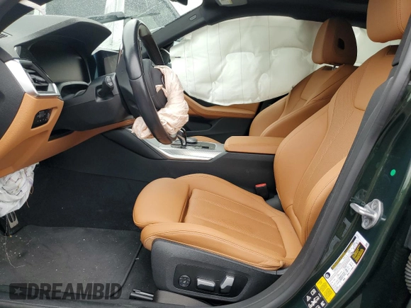2023 BMW 4 Series 430i xDrive with VIN WBA73AV06PFP16975, listed as a Copart auction lot 73360304 with Not provided miles and Salvage title. Bid and sale history available at DreamBid. Image 7.
