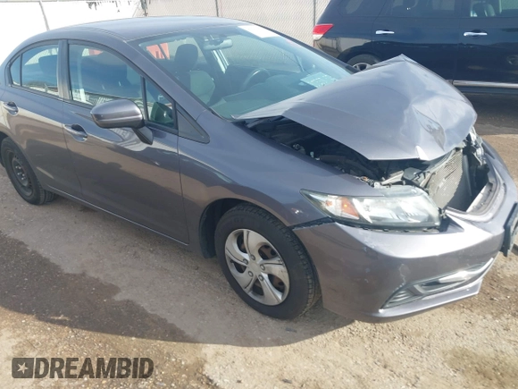 2015 Honda Civic Sedan LX with VIN 19XFB2F5XFE087411, listed as a IAAI auction lot 41741266 with 83,259 mi miles. Bid and sale history available at carsss.com. Image 17.