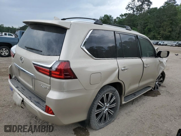 2020 Lexus LX 570 z VIN JTJDY7AX3L4316596, wystawiony jako Copart lot #53834125 z przebiegiem Nie podano mil oraz Szkoda całkowita • Salvage title. Historia ofert i sprzedaży dostępna na DreamBid. Obrazek 3.