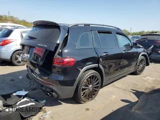 2021 Mercedes-Benz GLB with VIN W1N4M5BBXMW146290, listed as a Copart auction lot 71862324 with 38,637 mi miles and Salvage Title. Bid and sale history available at carsss.com. Image 3.