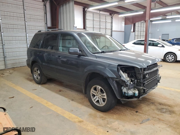 2003 Honda Pilot EX with VIN 2HKYF18623H596817, listed as a Copart auction lot 46070775 with 256,451 mi miles and Salvage Title. Bid and sale history available at carsss.com. Image 4.