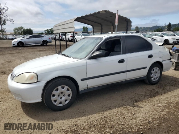 2000 Honda Civic LX with VIN 2HGEJ6677YH546801, listed as a Copart auction lot 55528945 with 224,812 mi miles and Salvage Title. Bid and sale history available at DreamBid. Image 1.