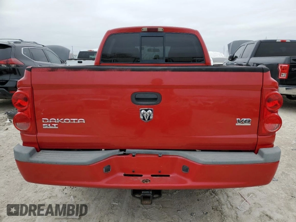 2006 Dodge Dakota SLT with VIN 1D7HE48N16S501462, listed as a Copart auction lot 43990995 with 243,503 mi miles and Clean Title. Bid and sale history available at DreamBid. Image 6.
