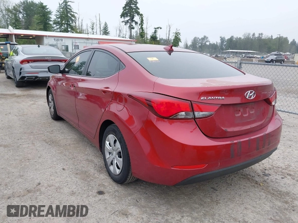 2016 Hyundai Elantra SE with VIN 5NPDH4AE3GH789527, listed as a IAAI auction lot 42441097 with 197,608 mi miles and . Bid and sale history available at DreamBid. Image 3.